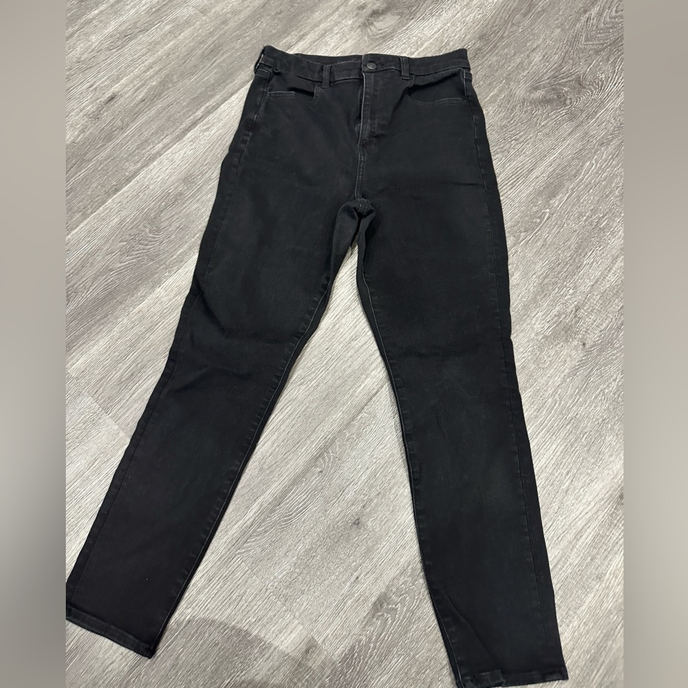 American Eagle Curvy Super High Rise Jeggings - BLACK